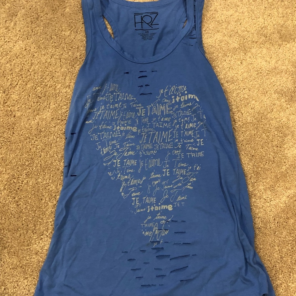 Je Taime Tank Top💙💙